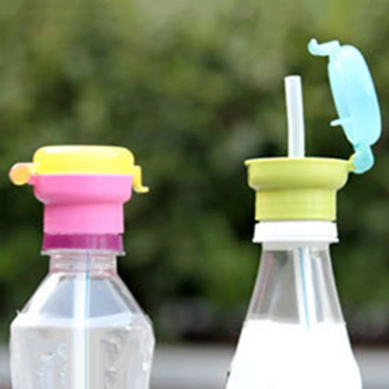 

Portable Spill Proof Water Drink Bottle Twist Cover Cap Drinking Straw Cover Safe Drink Straw Sippy Cup for Kid Baby Feeding