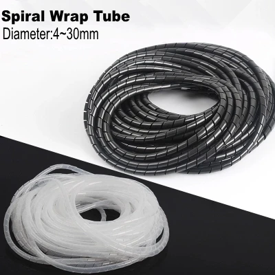 

High quality Diameter 4mm~30mm PVC Spiral Wrapping Tube Cable Wire Winding Tube Bands