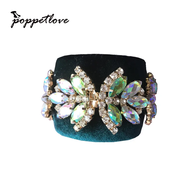 

2017 Designer Baroque Flower Open Adjustable Bracelets&Bangles Wrap Bracelet Jewelry For Women pulseras Gift
