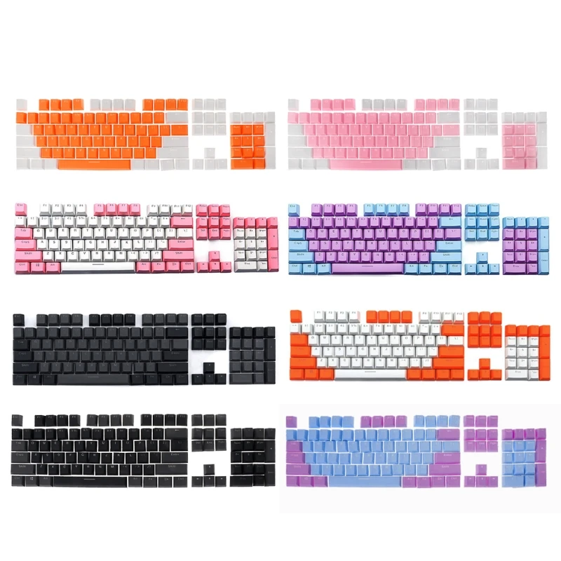 

Translucent Double Shot PBT 104 KeyCaps Backlit For Cherry MX Keyboard Switch