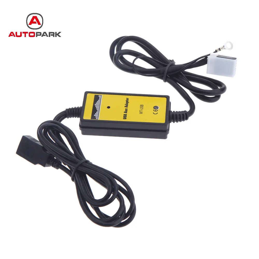 

Auto Car USB Aux-in Cable Adapter MP3 Player Radio Interface for VW for Audi for Skoda Seat 12Pin Car Radio DVD Player Connector