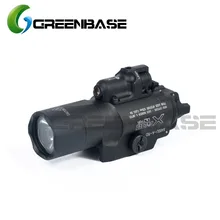 Зеленая база SF X400 серии X400U оружие Свет тактический охотничий фонарь с красным лазерным прицел для пистолетный страйкбол