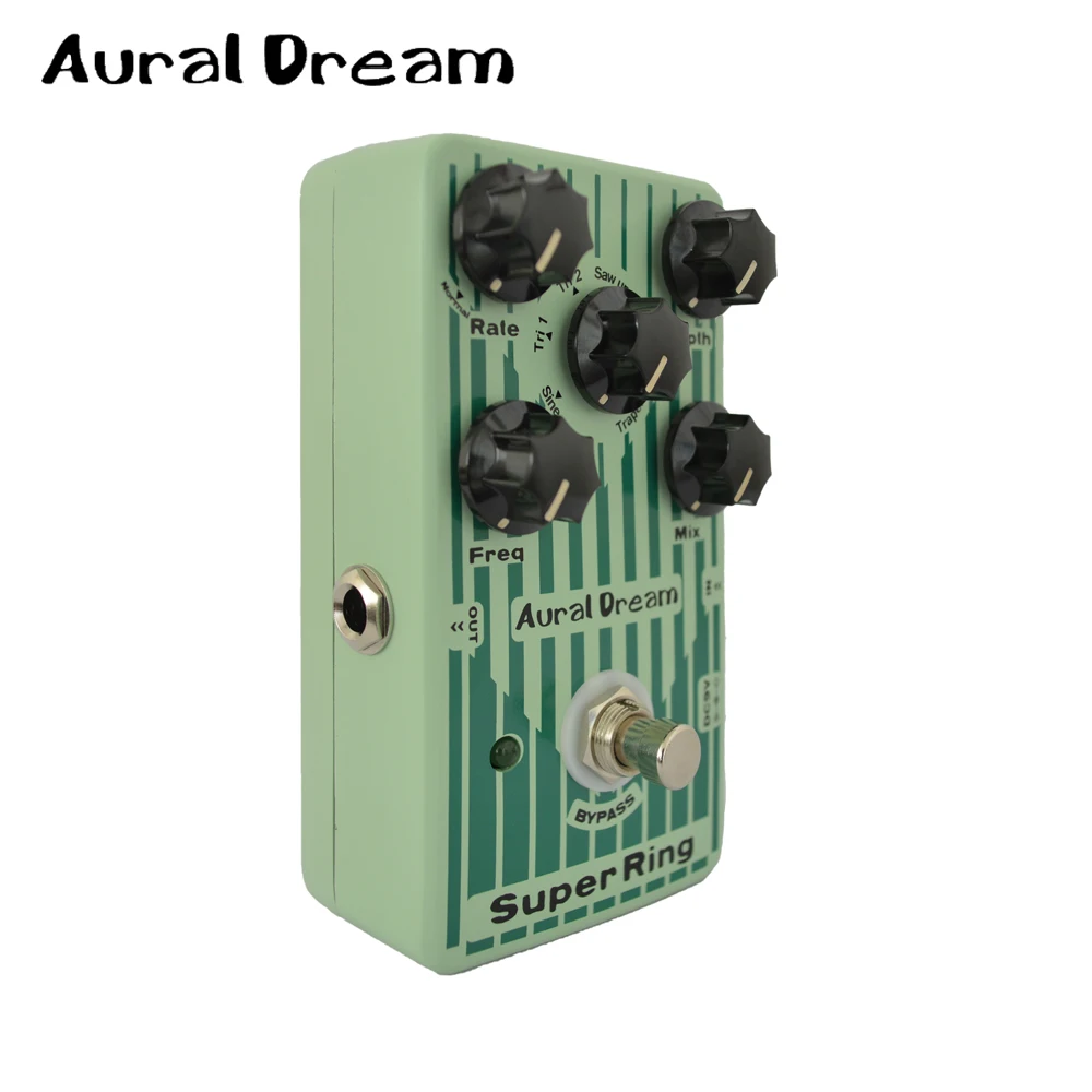 

Aural Dream Super Ring Digital Gutiar Effect Pedal with 6 Different Waveforms Vibrato Function