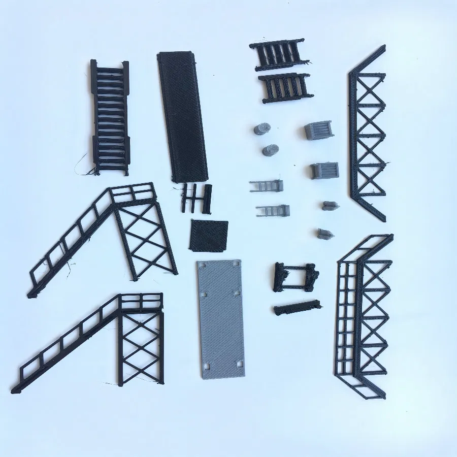architecture ho scale model train layout  (3)