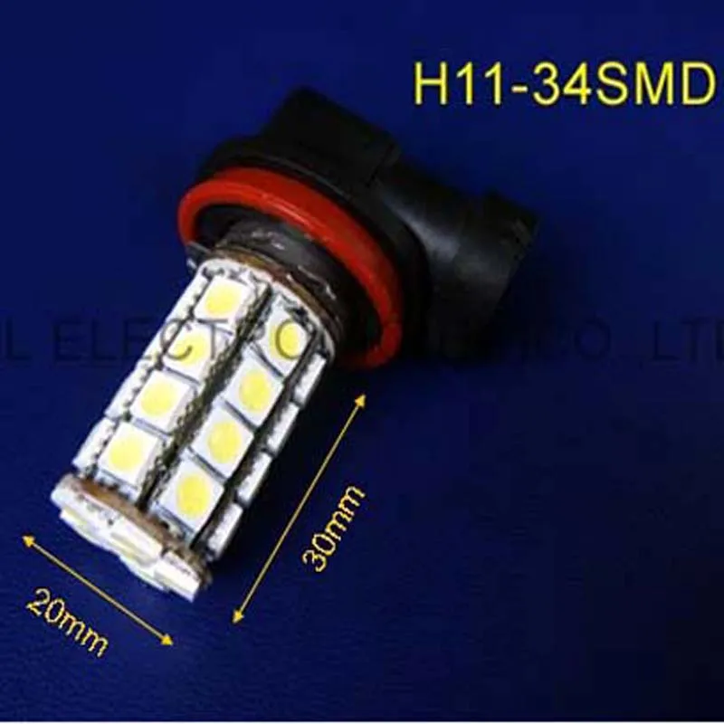 

High quality 5050 12V H11 car led lights, H11 car led lamps, H8 car led fog lights free shipping 2pcs/lot