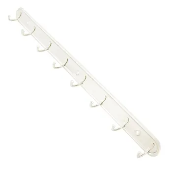 

Good deal 8 Hooks Coat Towel Rack Hanger Silver Tone