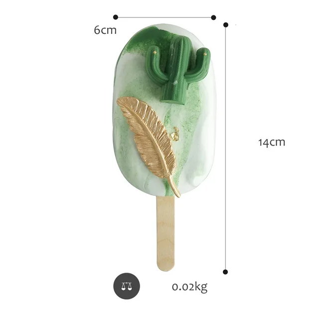 Ins пончик изысканный подарок для девочки зеленое искусственное мороженое торт имитационный хлеб украшение окна поддельные закуски мороженое - Цвет: F