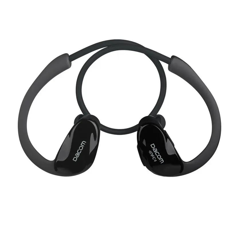 Goede Originele Dacom Atleet Bluetooth 4.1 headset Draadloze hoofdtelefoon sport stereo oortelefoon met microfoon NFC Gratis Verzending