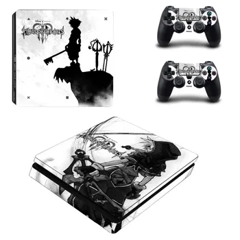 

PS4 Slim Skin Kingdom Hearts 3 Sticker Play station 4 Slim Stickers Decal Pegatina for PlayStation4 Slim Console and Controller