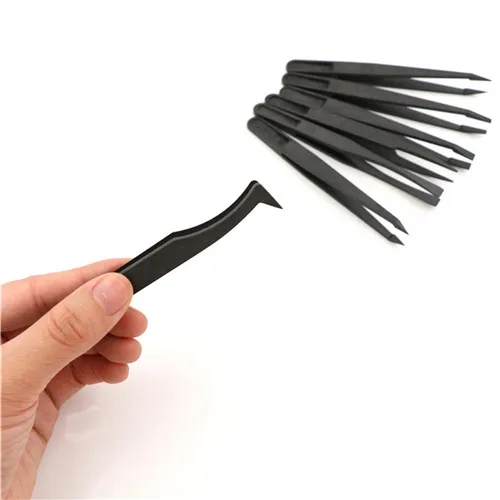 7pcs Anti-static Tweezers watchmaker Repair Tools Excellent Quality New hard plastic Industrial