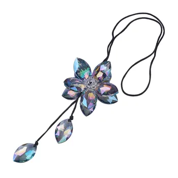 

Car Ornaments Rear View Mirror Hanging Crystal Flower Styling Auto Decoration Accessories 1 Pcs