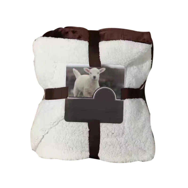 Двухстороннее яркое одеяло из овечьей фланели с высоким весом кораллового бархата, очень мягкое одеяло для домашней кровати