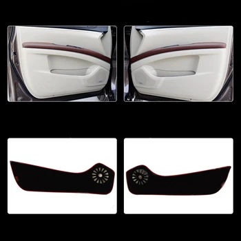 

4pcs Fabric Door Protection Mats Anti-kick Decorative Pads For Buick GL8 2011-2015