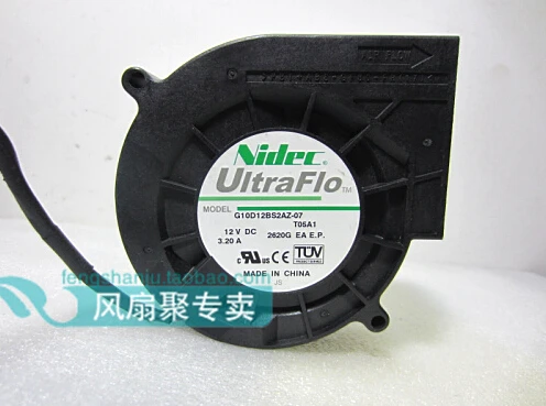 

The original Nidec G10D12BS2AZ-07 9733 12V3.20A 4 pin with large amount of wind turbine blower fan