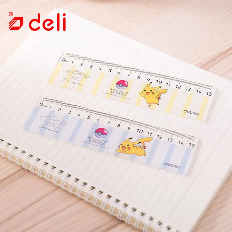 

Deli Cute Kawaii Ruler for Measuring Straight Ruler School Supplies Drawing Tools Ruler Student Stationery Maths Measuring 2PCS