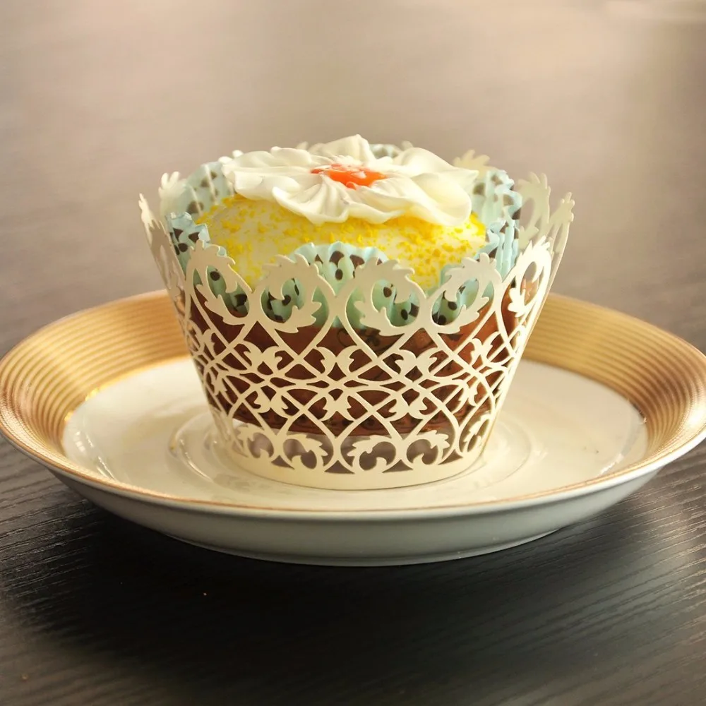 50pcs laser cut black cupcake wrapper filigree vine wrap collars cups liner halloween decoration birthday party - Halloween Decorated Cupcakes 50pcs laser cut black cupcake wrapper filigree vine wrap collars cups liner halloween decoration birthday party - Halloween Decorated Cupcakes