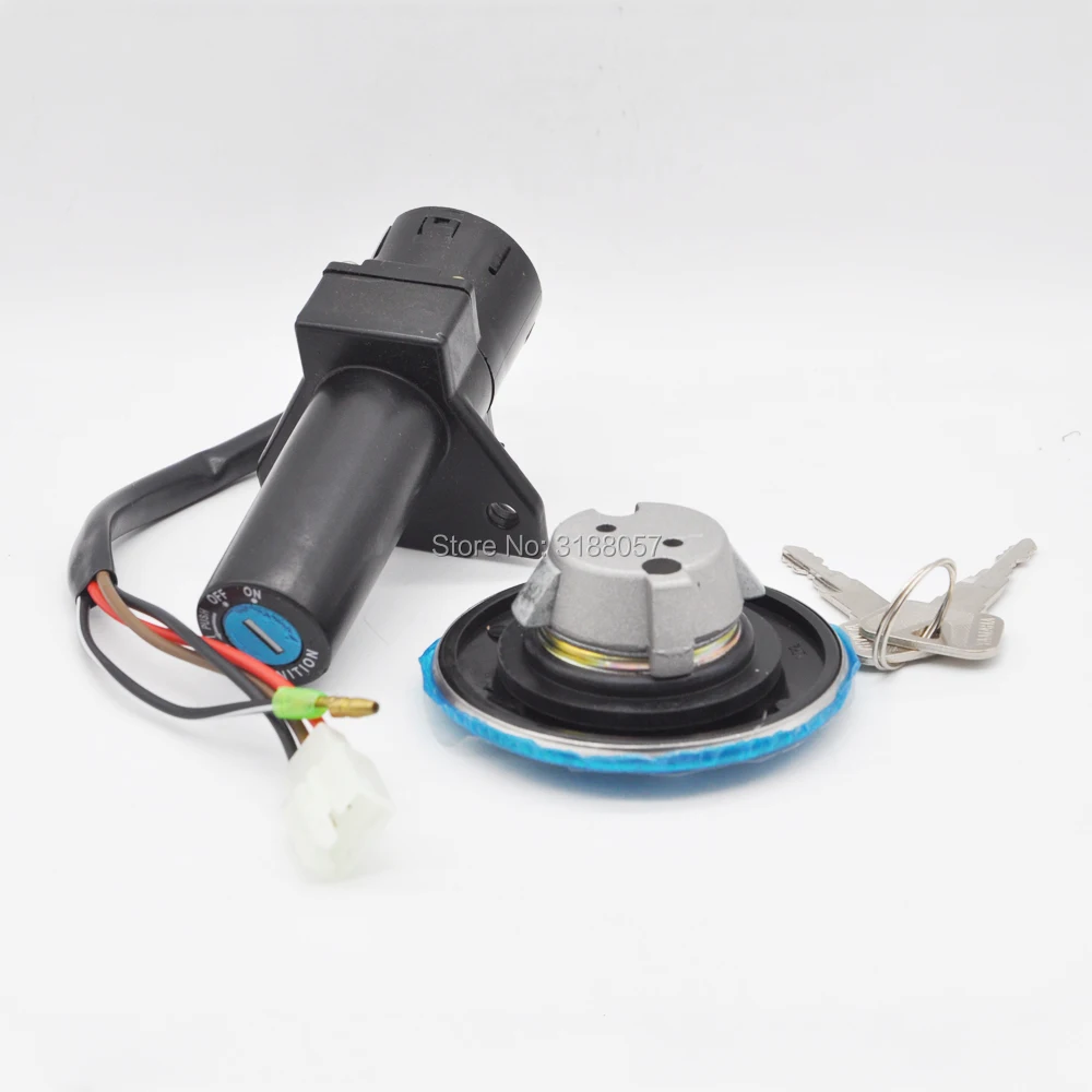 Lock Set Ignition Switch Fuel Cap Seat Lock Keys For Yamaha YBR 125 2002 2013 YBR125 125CC