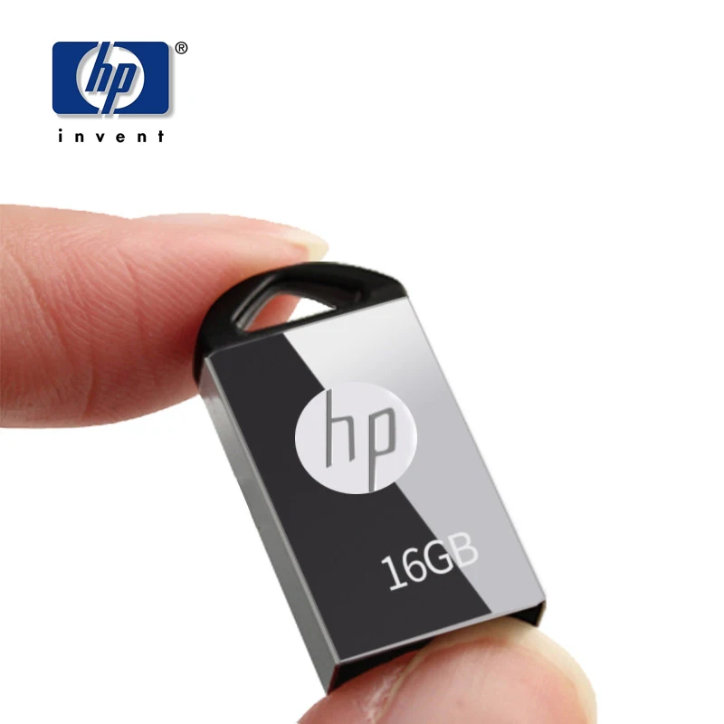 HP v221w флешки USB Flash Drive 32 ГБ Металла Pendrive 2.0 Stick Pen Реальная Емкость 16 Индивидуальные