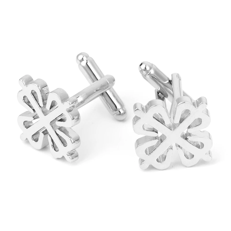 

Simple Men's Flower Cufflinks Cuff Links Wedding Groom Shirt Dress Formal Business Gift