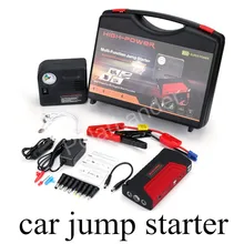 best selling power bank for 12V car 50800mAH booster batteries car jump starter with pump 2 USB for petrol cars