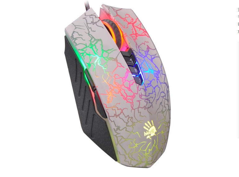 A4TECH A60 кровавая Подсветка Мышь PC Игры 8bottons игровой USB проводной 4000 Точек на дюйм
