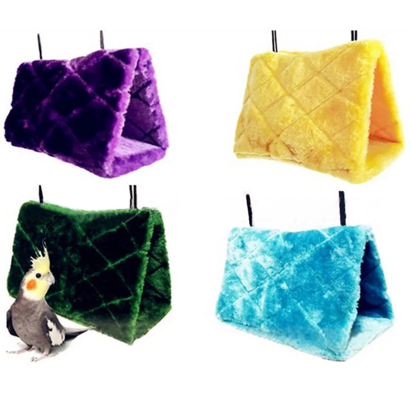 Bird-Hammock-Hanging-Cave-Cage-Plush-Snuggle-Tent-Bed-Bunk-Parrot-Random (1)