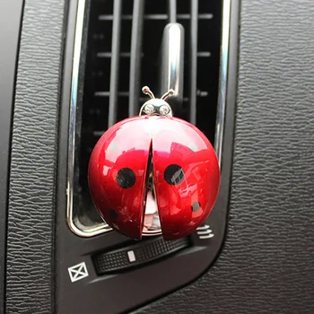 

Car Ornaments Flavoring In Car Fresheners Air Vent Clip Cute Ladybug Auto Perfume Diffuser Car Smell Aroma Decor Car Accessories