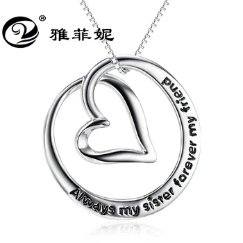 

heart-shaped hollow out circle pendant 925 sterling silver jewelry wholesale amazon speed sell tong detonation model