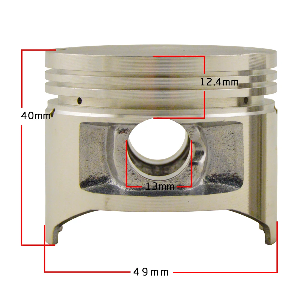 Buy 125cc Piston Ring Assembly Motorcycle Engine Parts