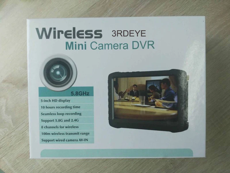 3RD 5 8 Ghz 32chs мини беспроводная камера с портативным DVR монитором Набор для RC Хобби