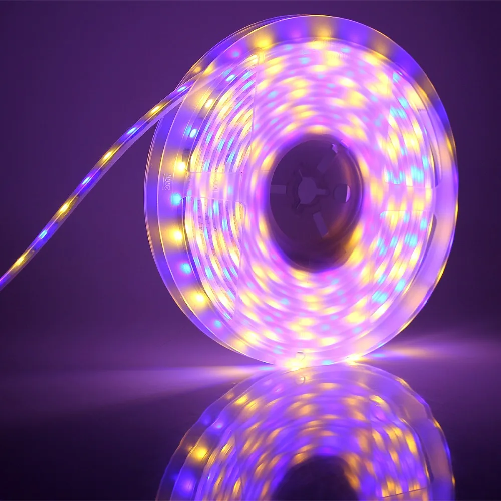 SuperNight 5050 SMD RGBWW LED Strip 5M 60LEDs/m Waterproof IP67 Outdoor Garden Street Decor Flexible Ribbon Tape Light Lamp Band