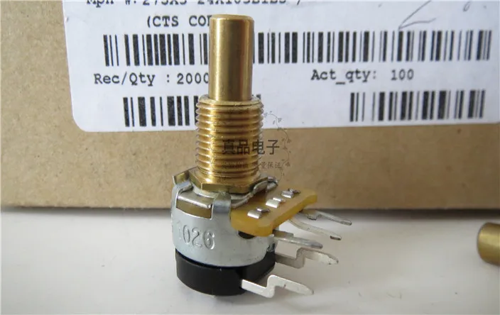 

[VK] 275X324X103B imports United States CTS single 10K with switch potentiometer 3A125V handle length 19MM switch