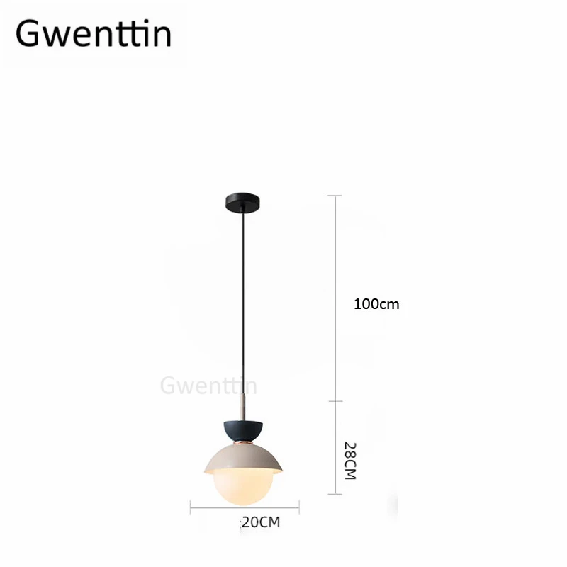Нордическая современная стеклянная подвеска для гостиной Кухонные светильники подвесной светильник домашний Лофт Декор промышленный светильник - Цвет корпуса: I