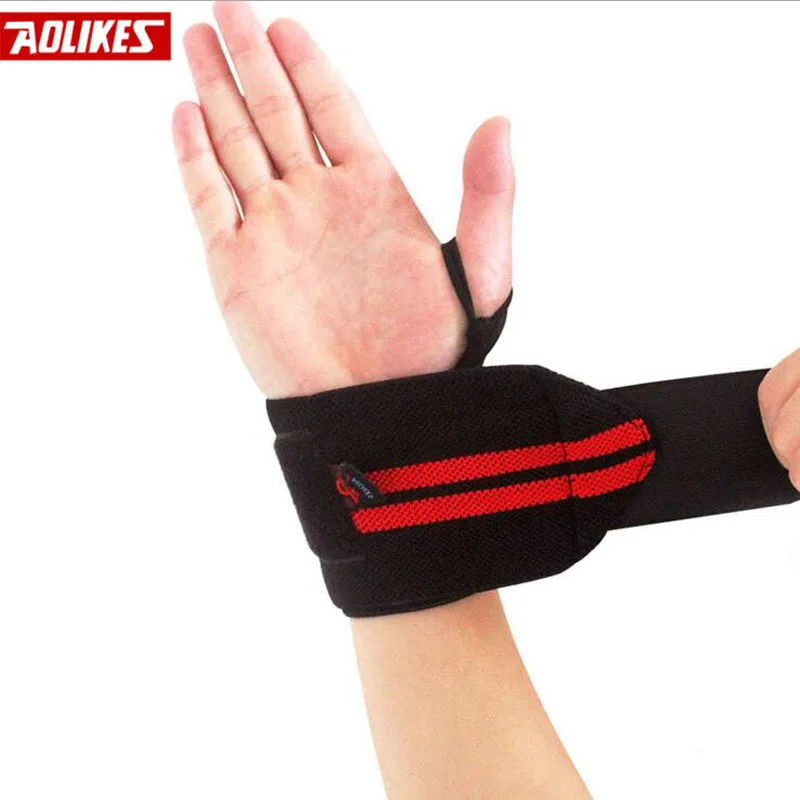 2pcs Wristband Wrist Support Weight Lifting Gym Training Wrist Support