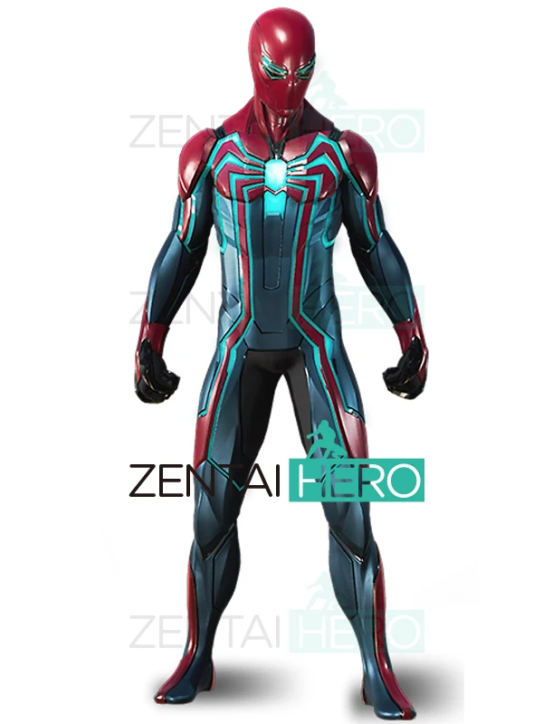 PS4 равных угловых скоростей-паука»; костюм «Человека-паука»; Косплэй костюм 3D печать игры PS4 версия костюм спайдермена, супергерой zentai костюмы