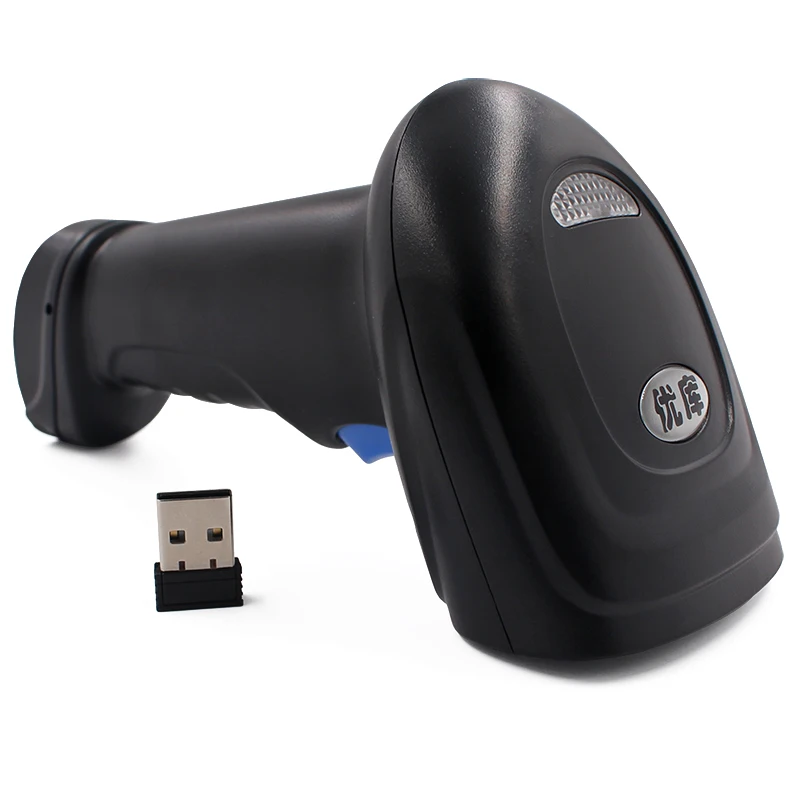 2.4G Wireless 2D/QR/1D Barcode Scanner plug and play cigarette alcohol PDF417 QR code scanner