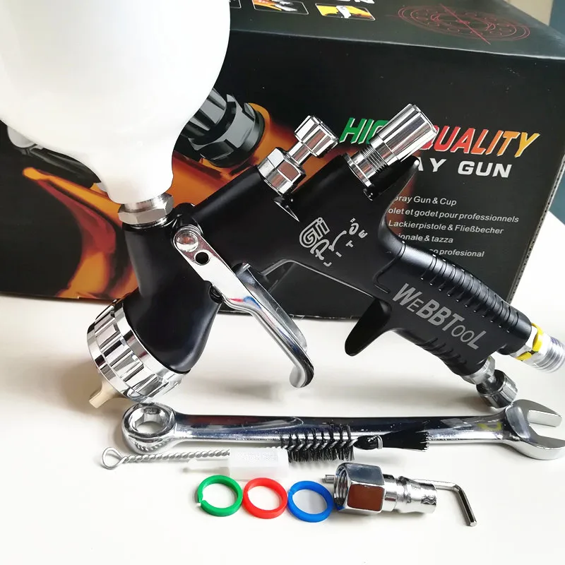 

spray gun T110 GTI pro lite black paint gun water based automotive guns professional car paint Special spray gun TE20
