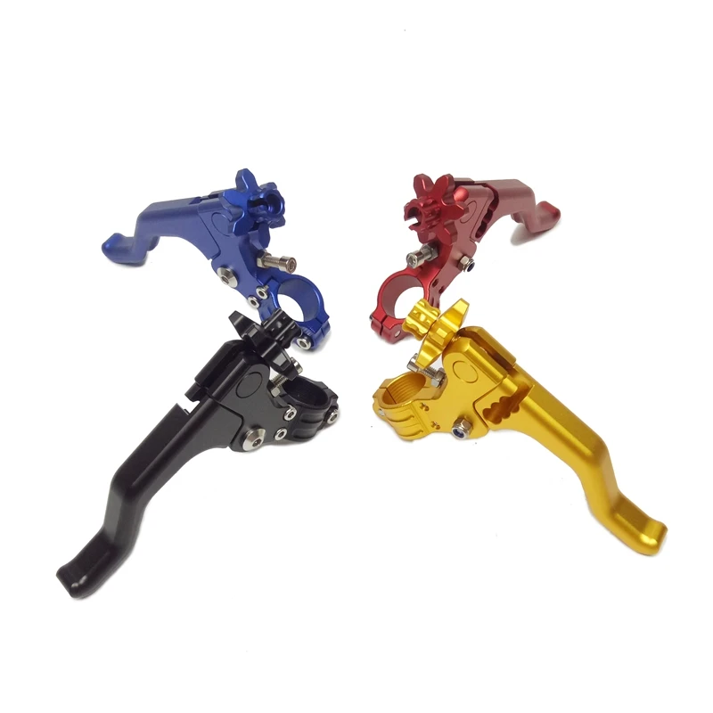 100% Brand New Motorcycle CNC Short Stunt Clutch Lever for Kawasaki for Suzuki For Honda for Yamaha Black Blue Red Gold (3)