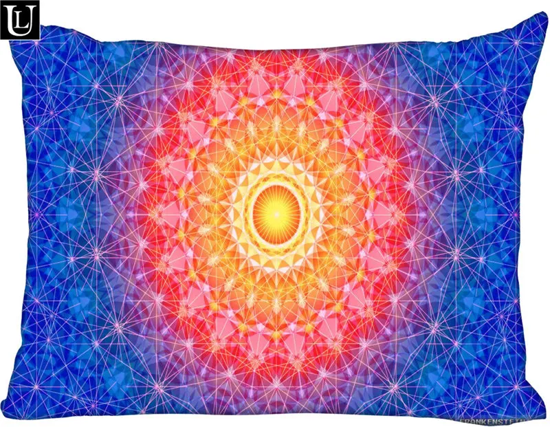 

Custom Metatron Color Rectangle Pillowcase zipper Classic Pillow Case DIY Pillow Case With Your Picture 20x30inch two sides