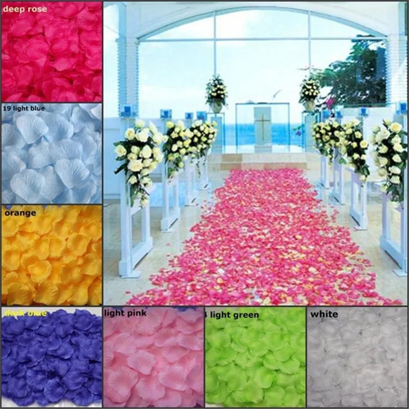 Buy 1000Pcs Fake Rose Artificial Petals Toss Silk