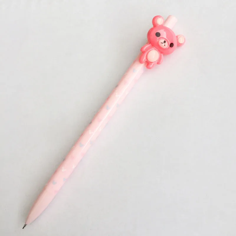0,5 мм милая фигурка медведя рилаккума пластиковый механический карандаш автоматическая ручка для детского школьного офиса