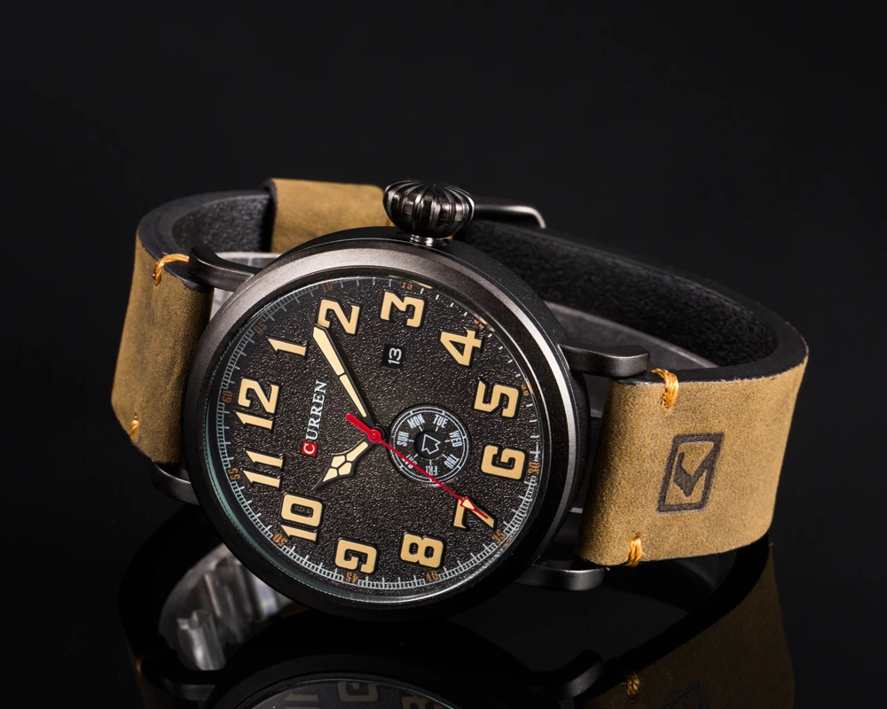 New CURREN Mens Watches Top Brand Luxury Men's Quartz Watch Waterproof Sport Military Watches Men L