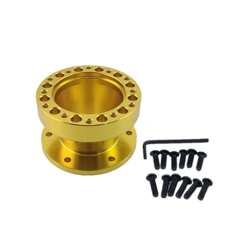 

Hot 51mm Steering Wheel Spacer Adapter Hub Boss Kit Universal Aluminum For MOMO OMP BX