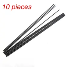 10pcs 3*330mm Carbon Fiber Tube Glass Fiber Tube 33cm for RC Helicopter Wing Tube Quadcopter Fiberglass gartt 700 dfc tt rc helicopter torque tube version fiber glass canopy fits align trex
