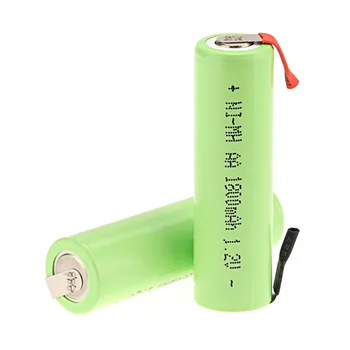 

2 PCS a set Ni-MH 1.2V AA 1800mAh Rechargeable Battery for Electric Shaver Razor 4.9*1.4CM