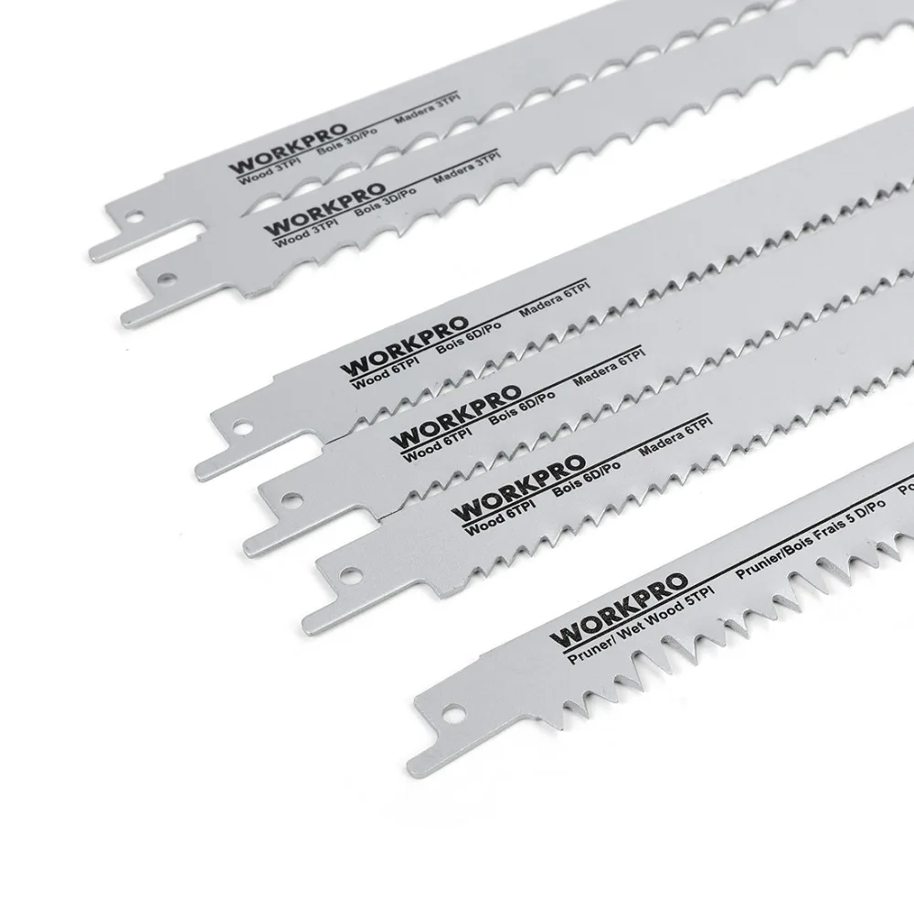 WORKPRO 32PC Saw Blades Metal Cutting Blades Reciprocating Saw Blade Set for Wood PVC Fibreboard Cutting WORKPRO 32PC Saw Blades Metal Cutting Blades Reciprocating Saw Blade Set for Wood PVC Fibreboard Cutting