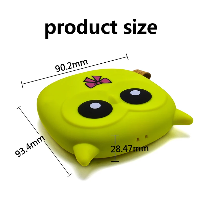 Portable Charger Cute Owl Cartoon Mini Power Bank 5000mAh For Xiaomi Power Charger External Battery Bank Dual USB Bobile Charger