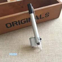 50X Мини карманное увеличительное 125 мм Lupa ручная Лупа Ручка стиль портативный ювелирный микроскоп Лупа очки светодиодный свет