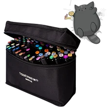 Художественные маркеры, 80 цветов, набор, TOUCHNEW Alcohol, графическое искусство, двойной наконечник, ручка, рисование маркером, живопись, искусство, двойной наконечник, эскизная ручка, искусство для детей