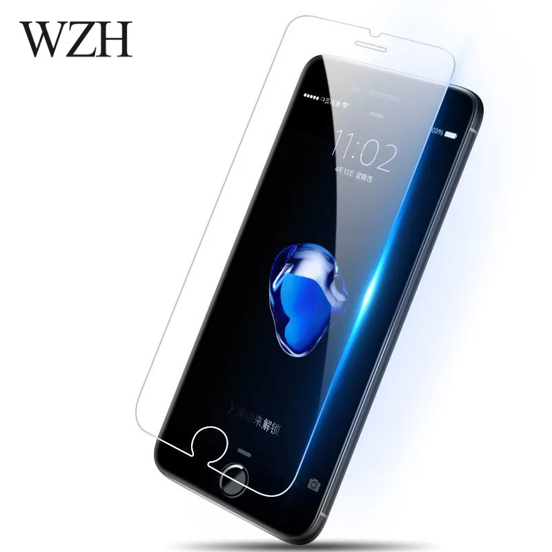 

WZH Tempered Glass for iPhone XS MAX Screen Protector for iPhone XR 9H Glass for iphone 7 for iPhone 6s 8 Plus X glass film